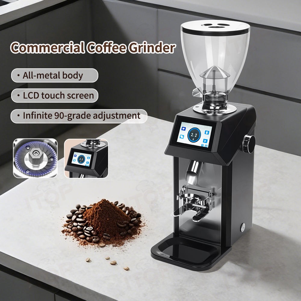 Coffee Grinder Burr Flat - ITOP 상업용 74mm 평면 버 전기