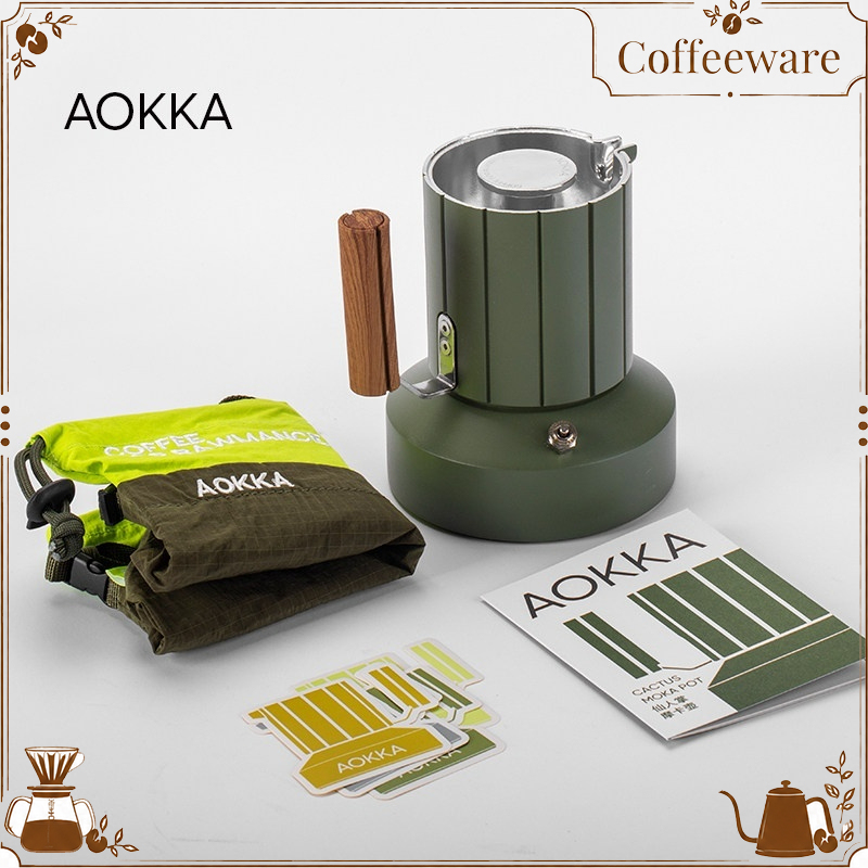 Coffee Equipment For Camping - AOKKA 듀얼 밸브 모카 포트, 캠핑용