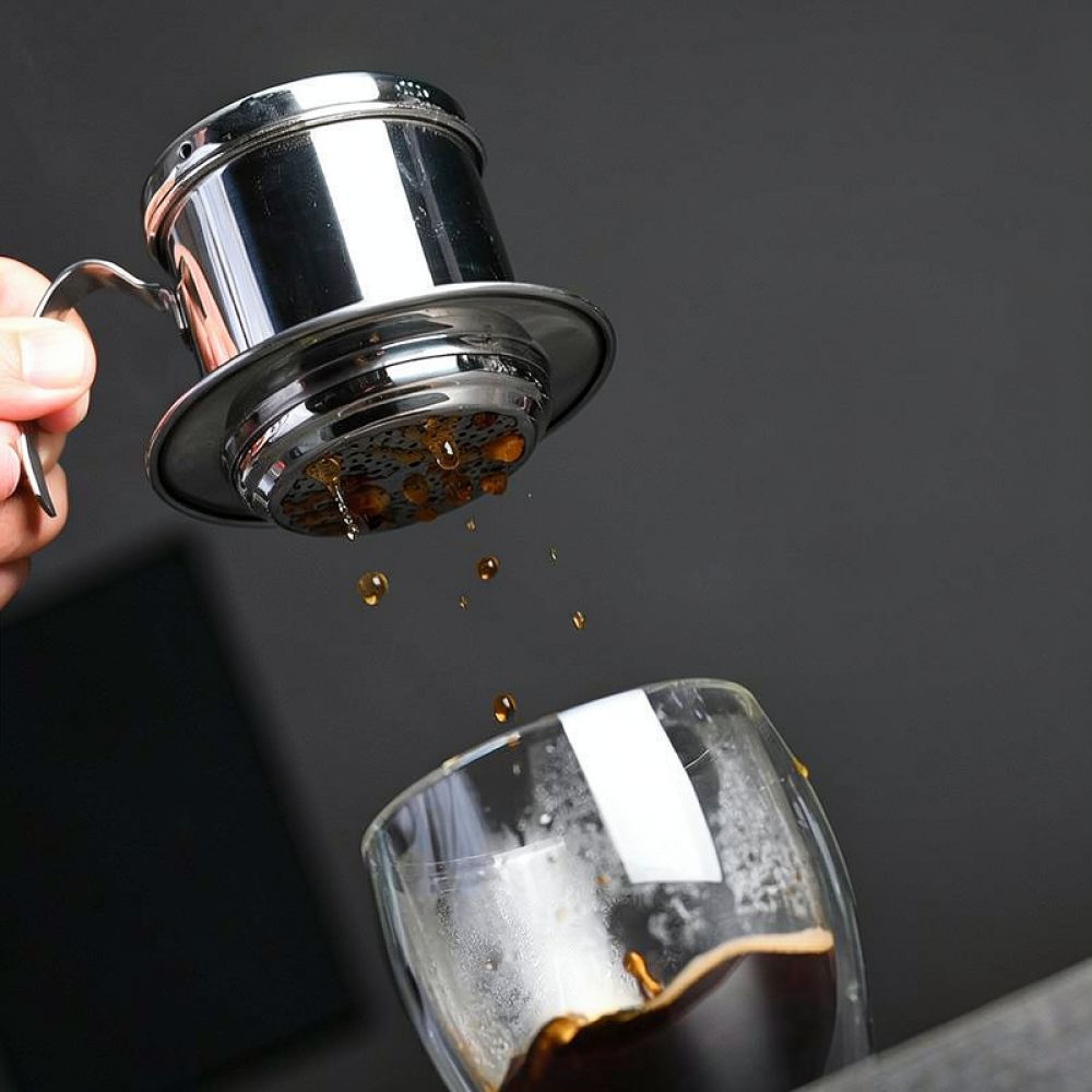 Coffee Equipment Pour Over - 수동식 베트남 커피 필터 포트, 스테인리스