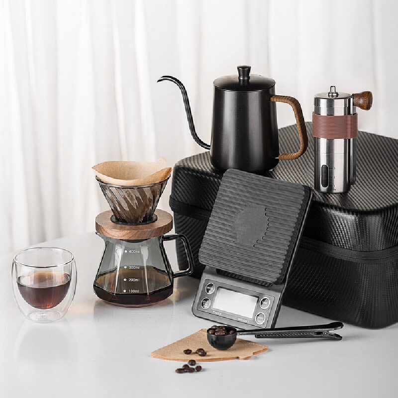 커피 액세서리, 휴대용 드립 커피 메이커 세트, 여행용 - Coffee Equipment Pour Over 리뷰 및 가격