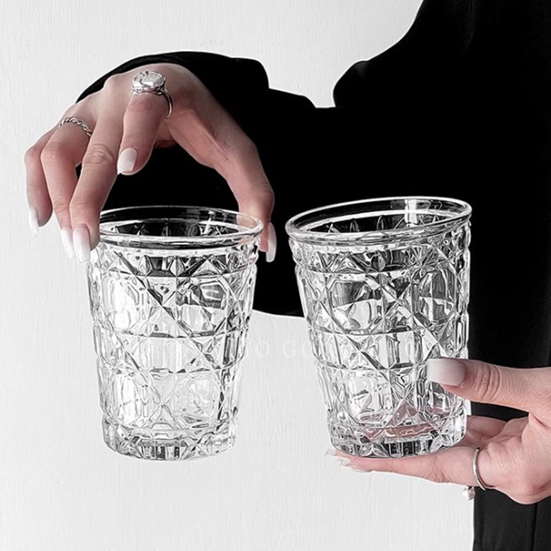 빈티지 다이아몬드 패턴 서양 와인 잔, 차가운 음료수  - Espresso Shot Glass 리뷰 및 가격