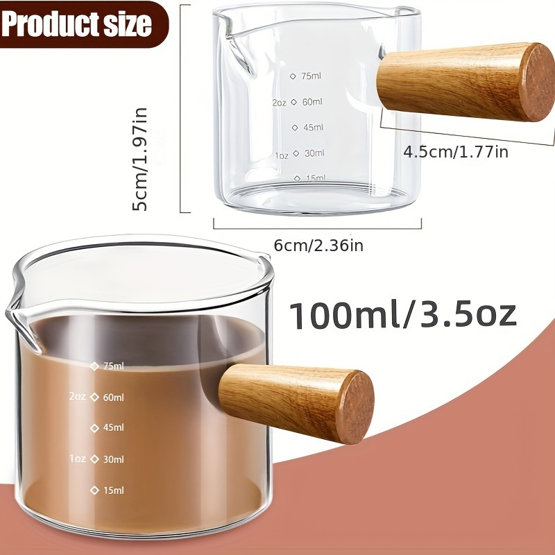더블 푸어 주둥이 내열성 유리 측정 컵, 커피 컵, 높 - Espresso Shot Glass 리뷰 및 가격