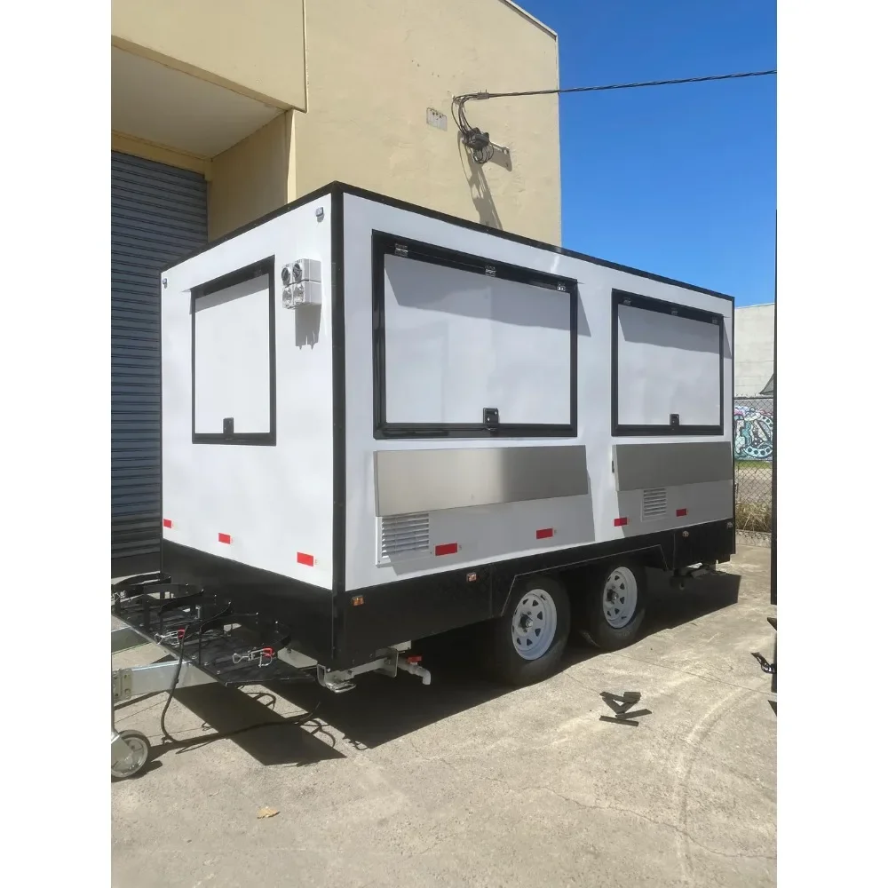 새로운 이동식 푸드 트레일러, 완비된 주방, 피자, 커 - Coffee Van Equipment 리뷰 및 가격
